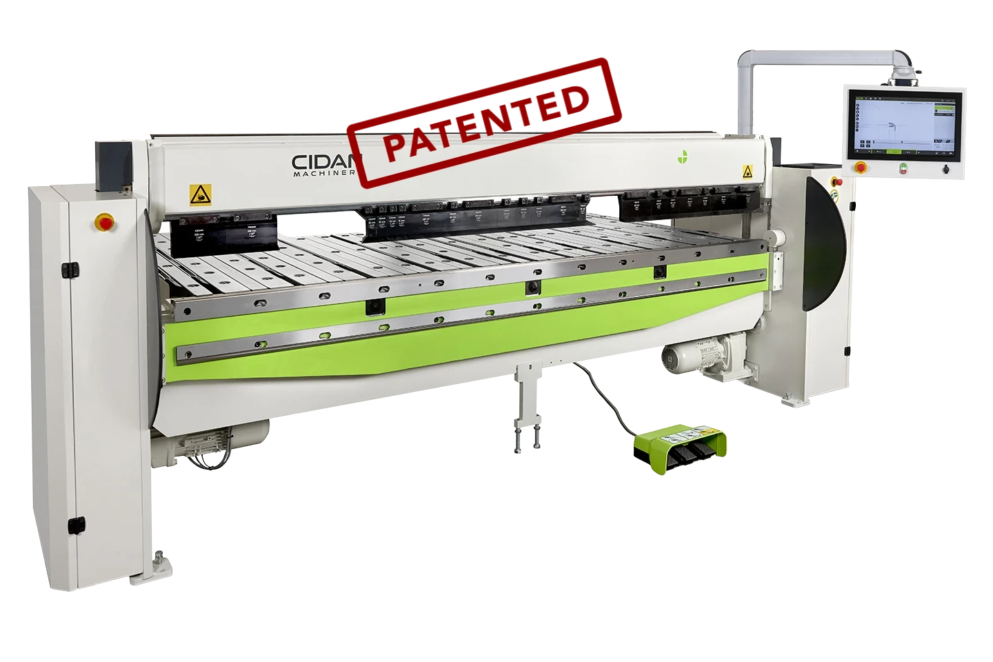 cidan folding machine fx plus with nulink control system on white background