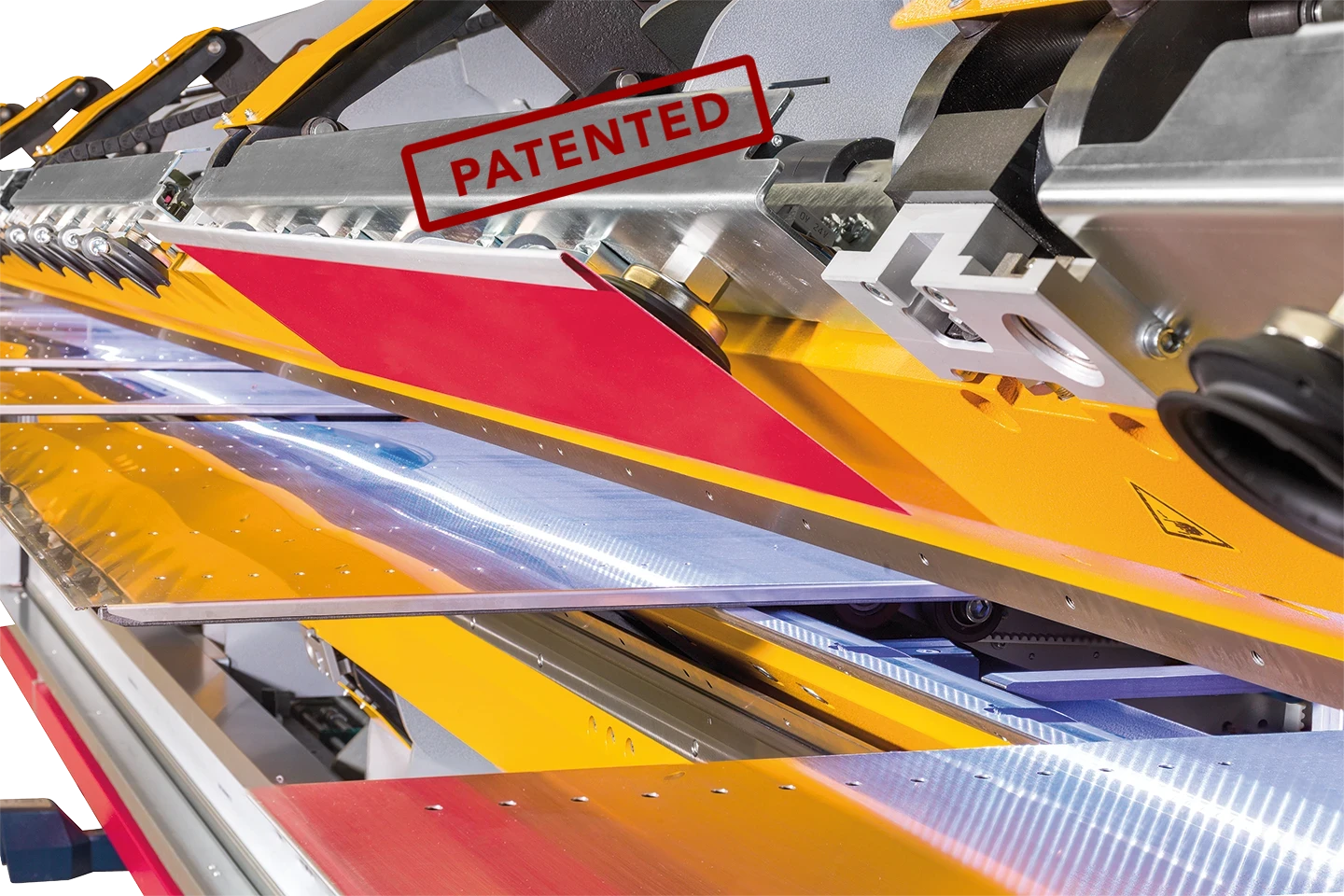 integrated flipping device for a thalmann longfolder on white background