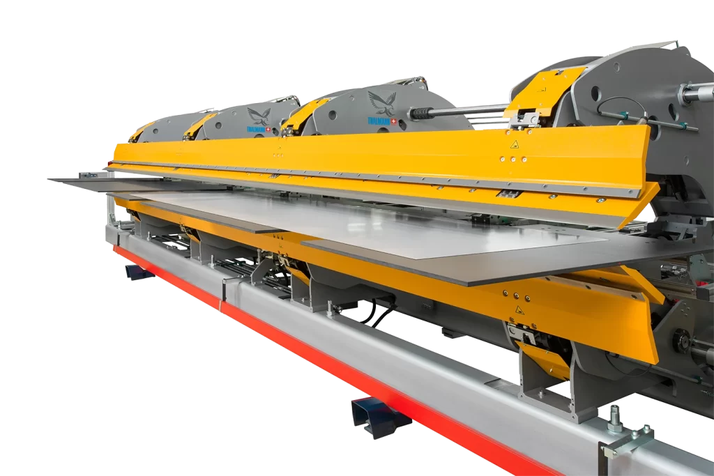 extending handling table for a thalmann double folder on white background