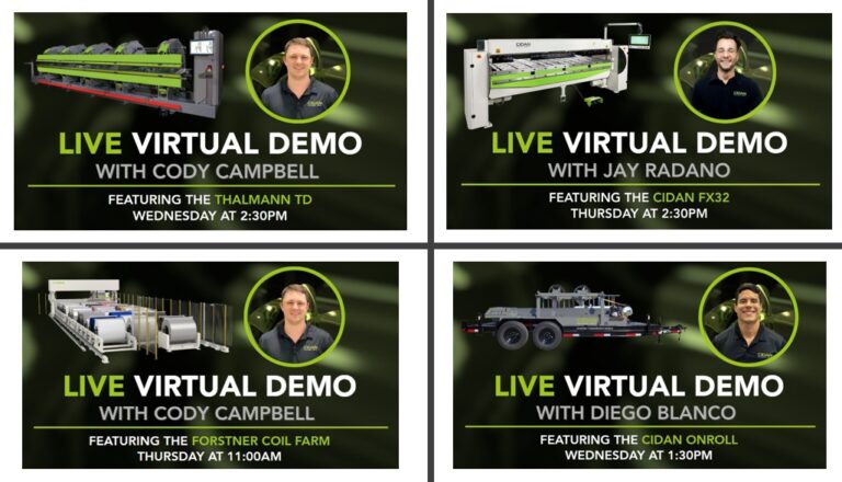 live demos an thalmann, forstner und cidan maschinen